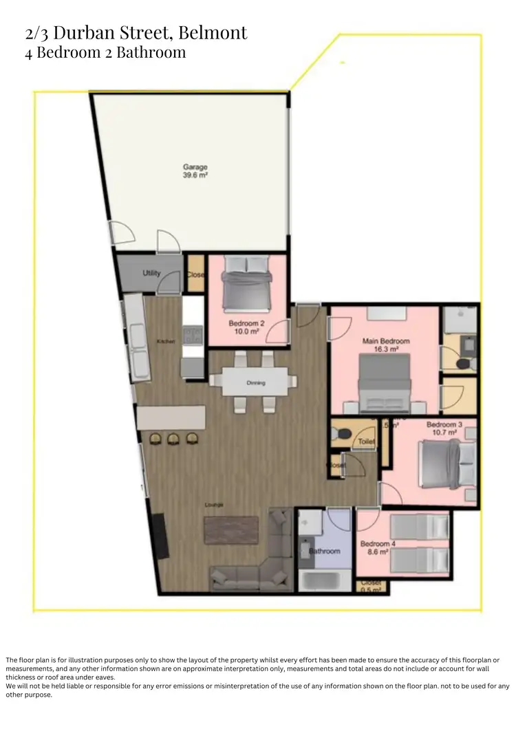 Floorplan of Homely villa listing, 2/3 Durban Street, Belmont WA 6104