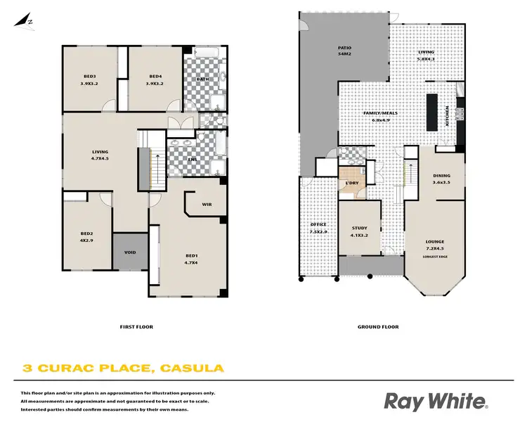 Floorplan of Homely house listing, 3 Curac Place, Casula NSW 2170