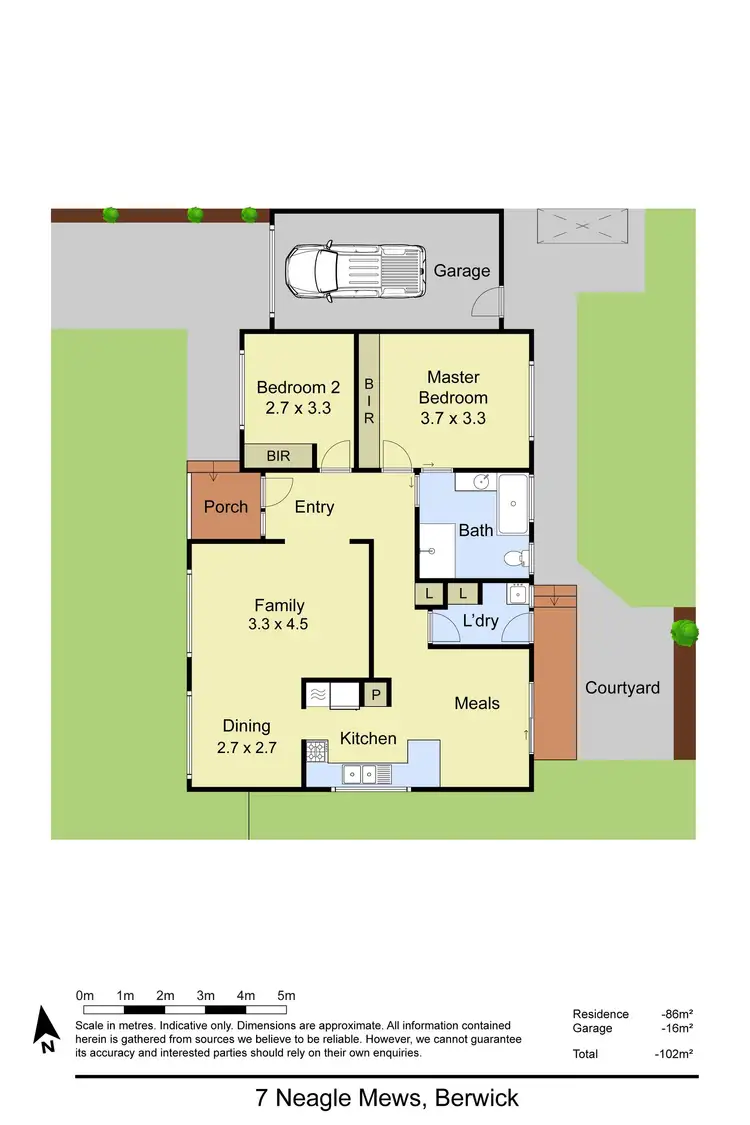 Floorplan of Homely house listing, 7 Neagle Mews, Berwick VIC 3806