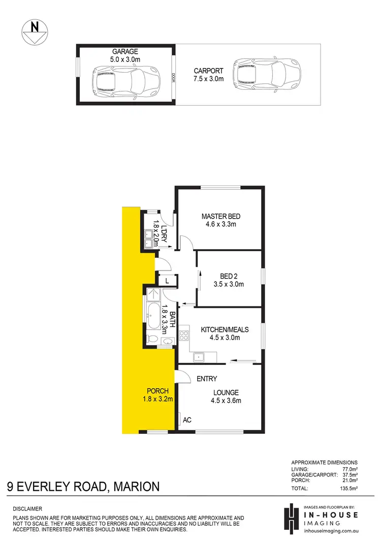 Floorplan of Homely house listing, 9-9A Everley Road, Marion SA 5043