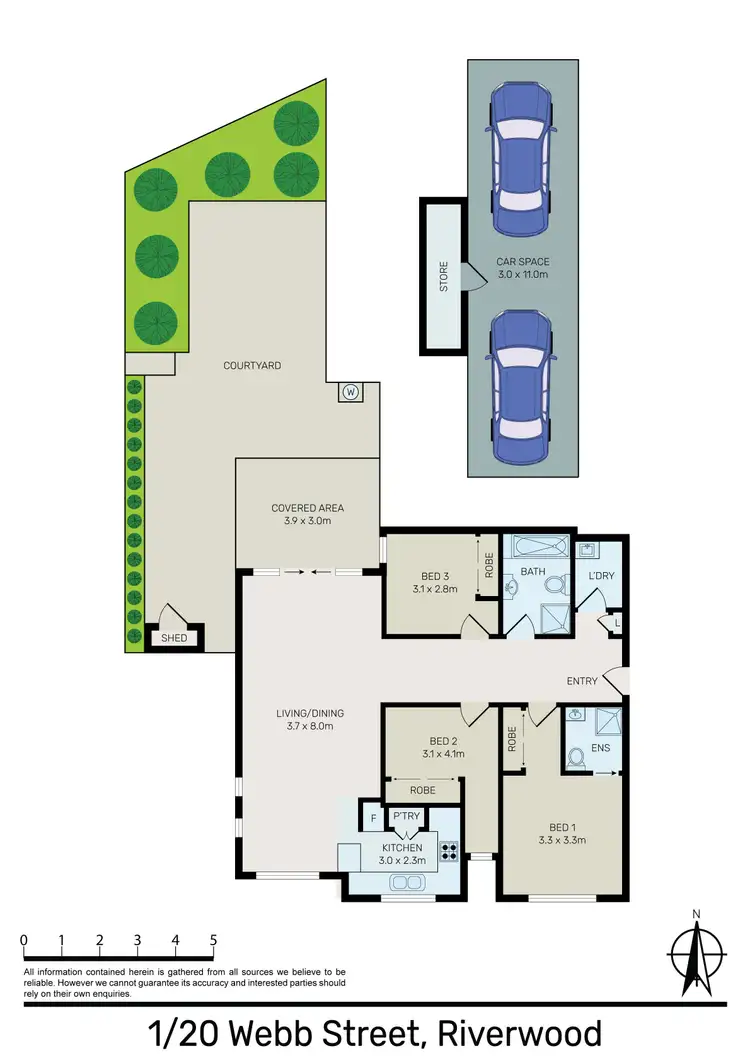 Floorplan of Homely unit listing, 1/20-22 Webb Street, Riverwood NSW 2210
