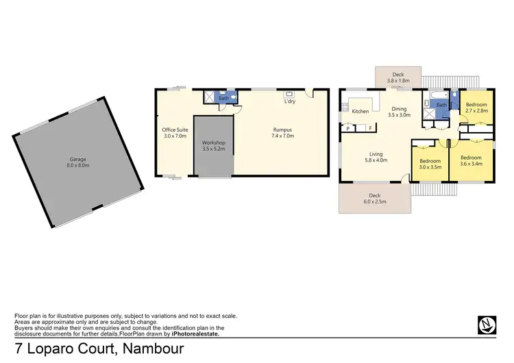 Floorplan of Homely house listing, 7 Loparo Court, Nambour QLD 4560