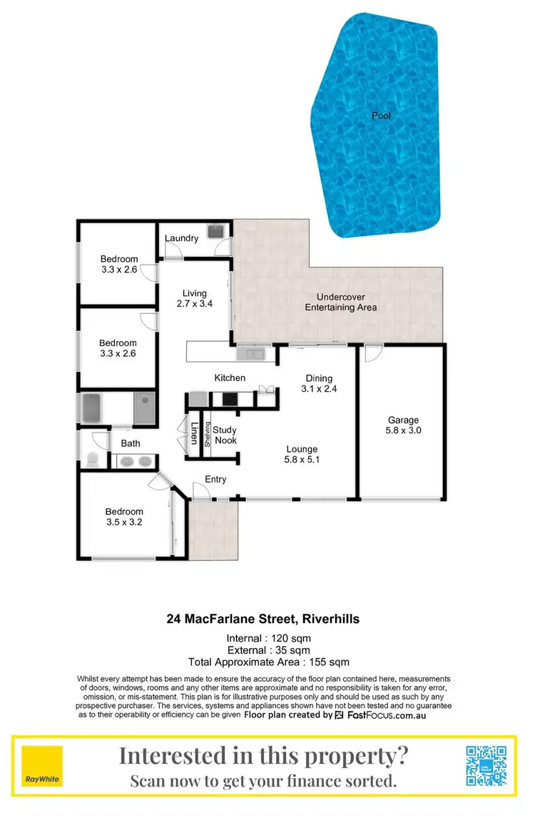 Floorplan of Homely house listing, 24 Macfarlane Street, Riverhills QLD 4074