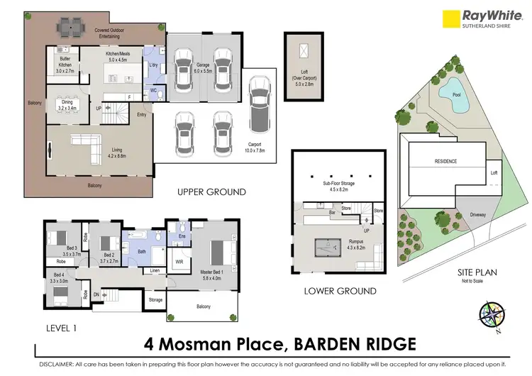 Floorplan of Homely house listing, 4 Mosman Place, Barden Ridge NSW 2234