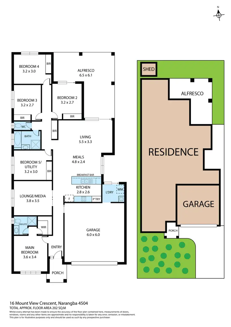 Floorplan of Homely house listing, 16 Mount View Crescent, Narangba QLD 4504