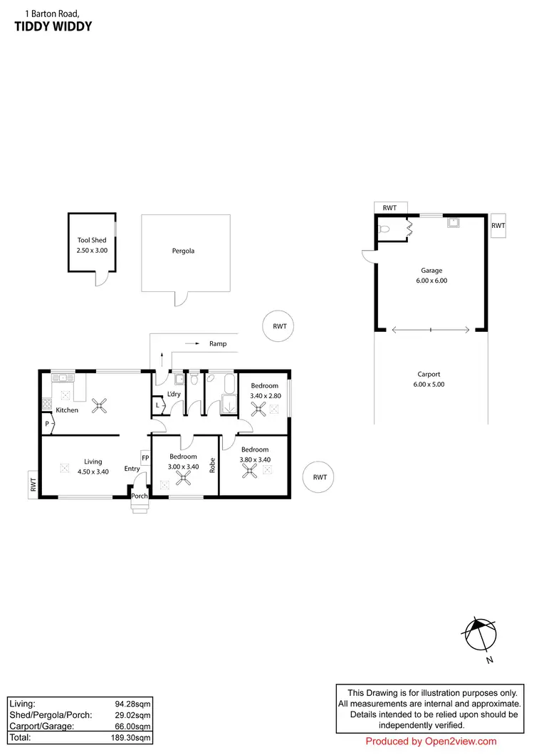 Floorplan of Homely house listing, 1 Barton Road, Tiddy Widdy Beach SA 5571