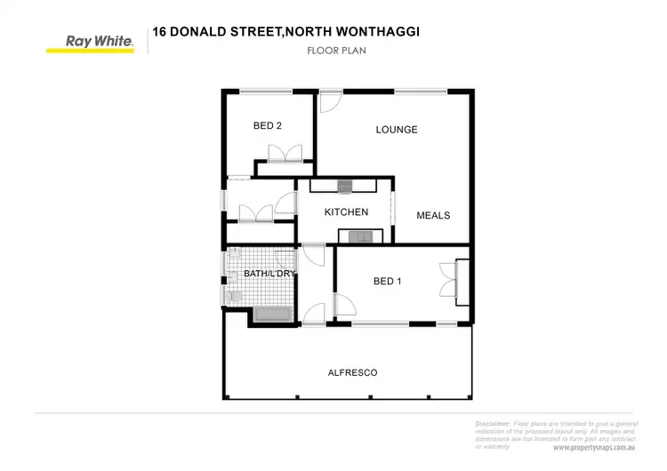Floorplan of Homely house listing, 16 Donald Street, Wonthaggi VIC 3995
