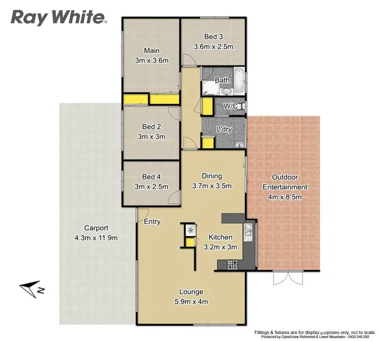 Floorplan of Homely house listing, 6 Birk Place, Bligh Park NSW 2756