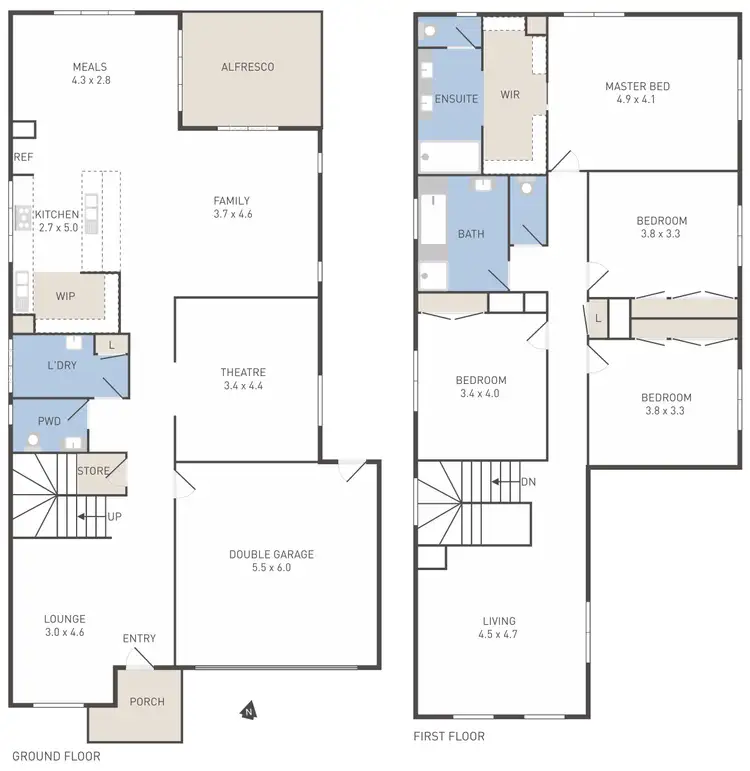 Floorplan of Homely house listing, 59 Indura Drive, Werribee VIC 3030