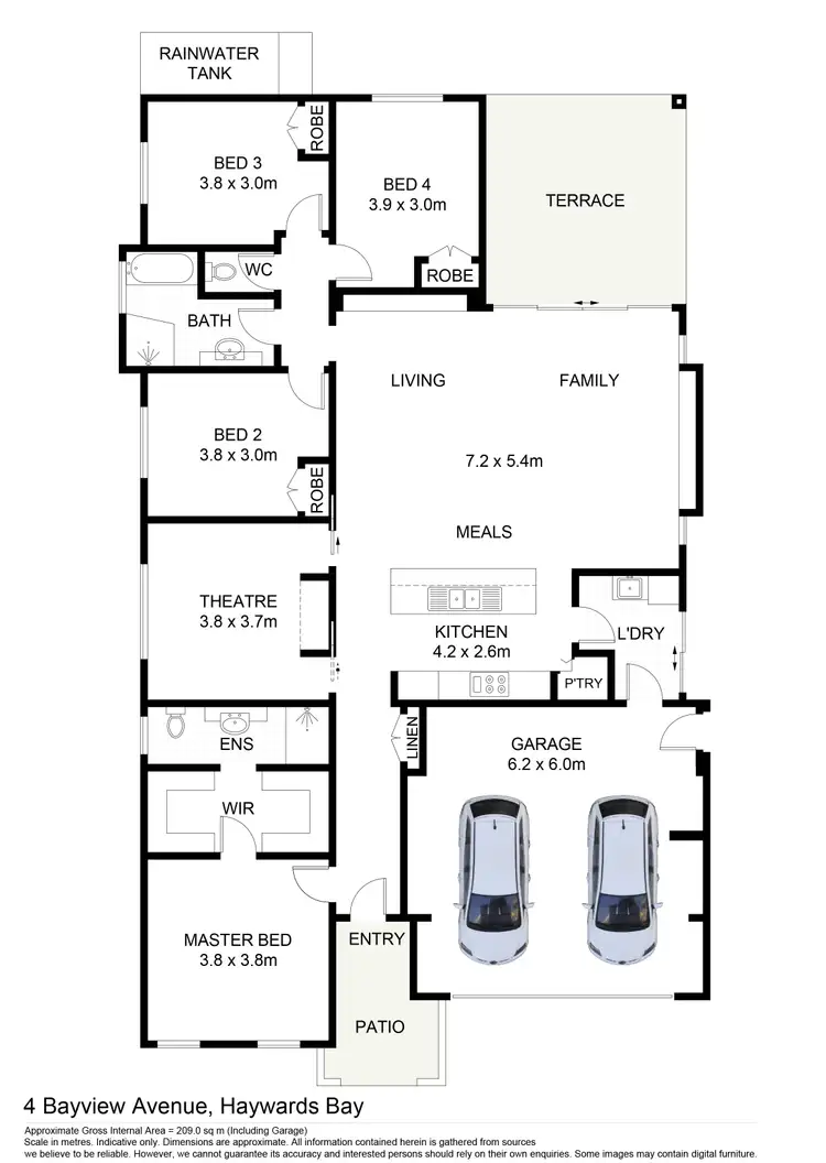 Floorplan of Homely house listing, 4 Bayview Avenue, Haywards Bay NSW 2530