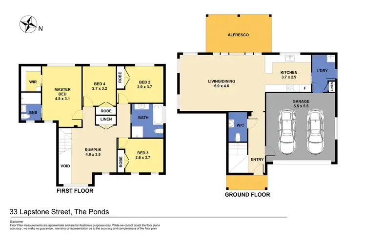 Floorplan of Homely house listing, 33 Lapstone Street, The Ponds NSW 2769