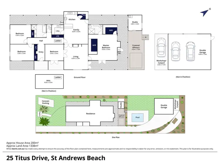 Floorplan of Homely house listing, 25 Titus Drive, St Andrews Beach VIC 3941