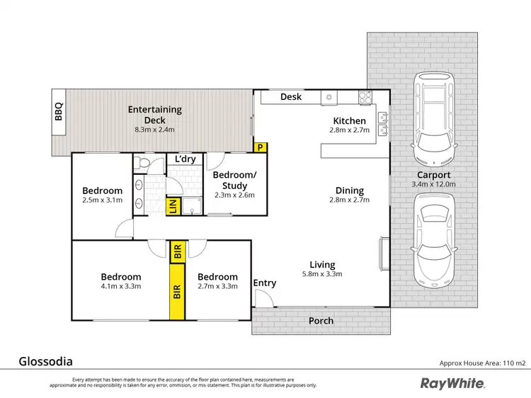 Floorplan of Homely house listing, 6 Rose Crescent, Glossodia NSW 2756