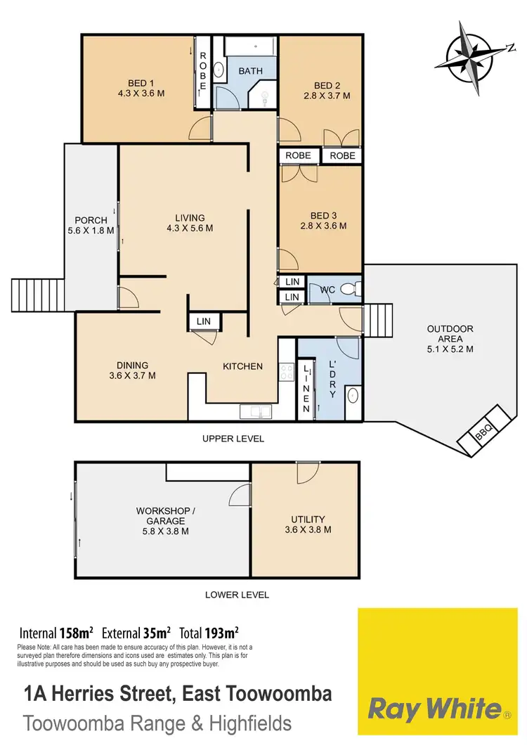 Floorplan of Homely house listing, 1A Herries Street, East Toowoomba QLD 4350