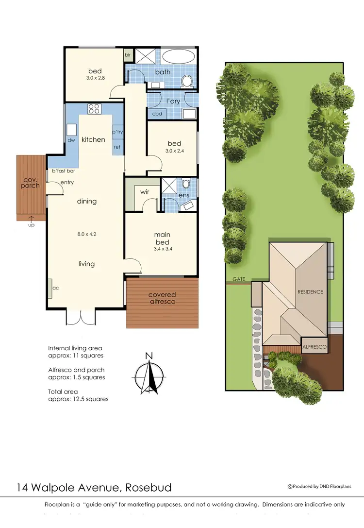 Floorplan of Homely house listing, 14 Walpole Avenue, Rosebud VIC 3939