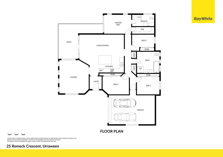 Floorplan of Homely house listing, 25 Romeck Crescent, Urraween QLD 4655
