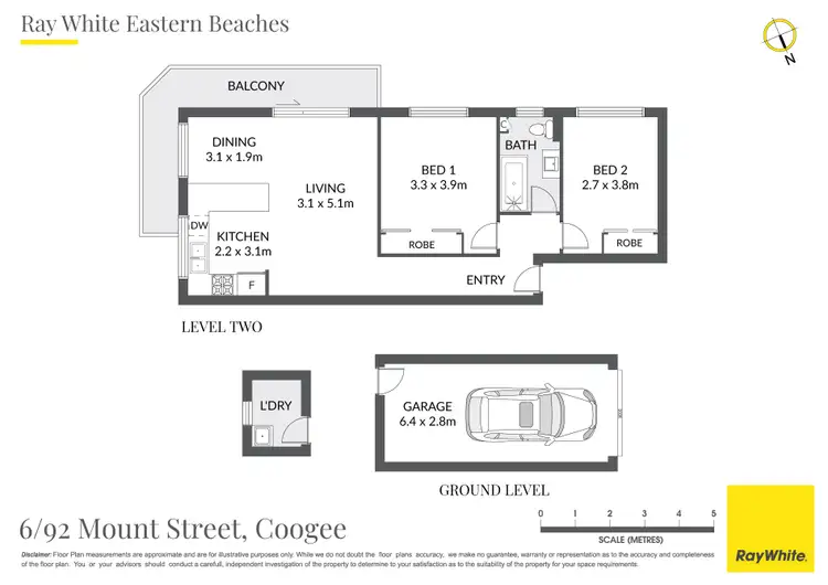 Floorplan of Homely apartment listing, 6/92 Mount Street, Coogee NSW 2034
