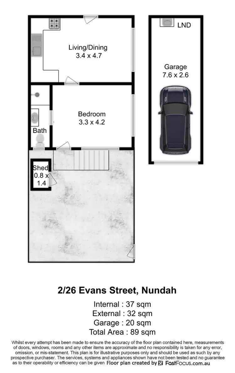 Floorplan of Homely apartment listing, 2/26 Evans Street, Nundah QLD 4012
