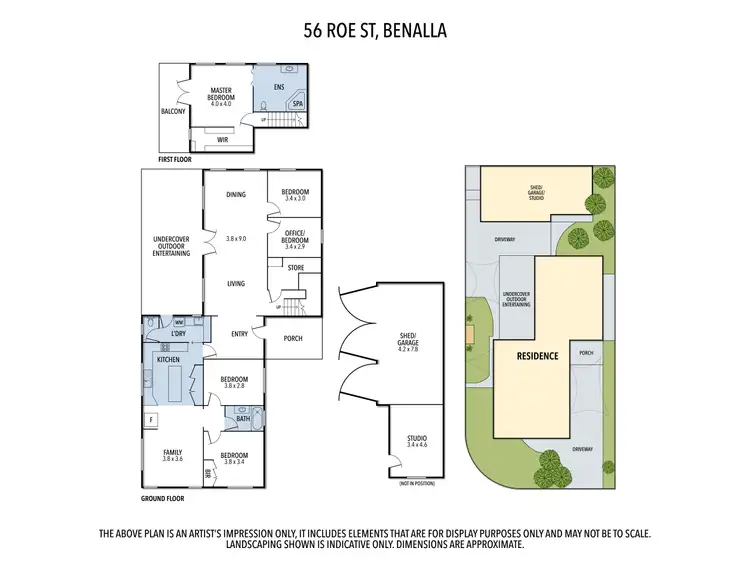Floorplan of Homely house listing, 56 Roe Street, Benalla VIC 3672