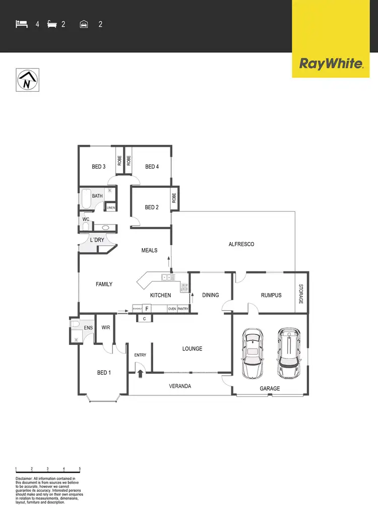 Floorplan of Homely house listing, 4 Greenup Close, Florey ACT 2615