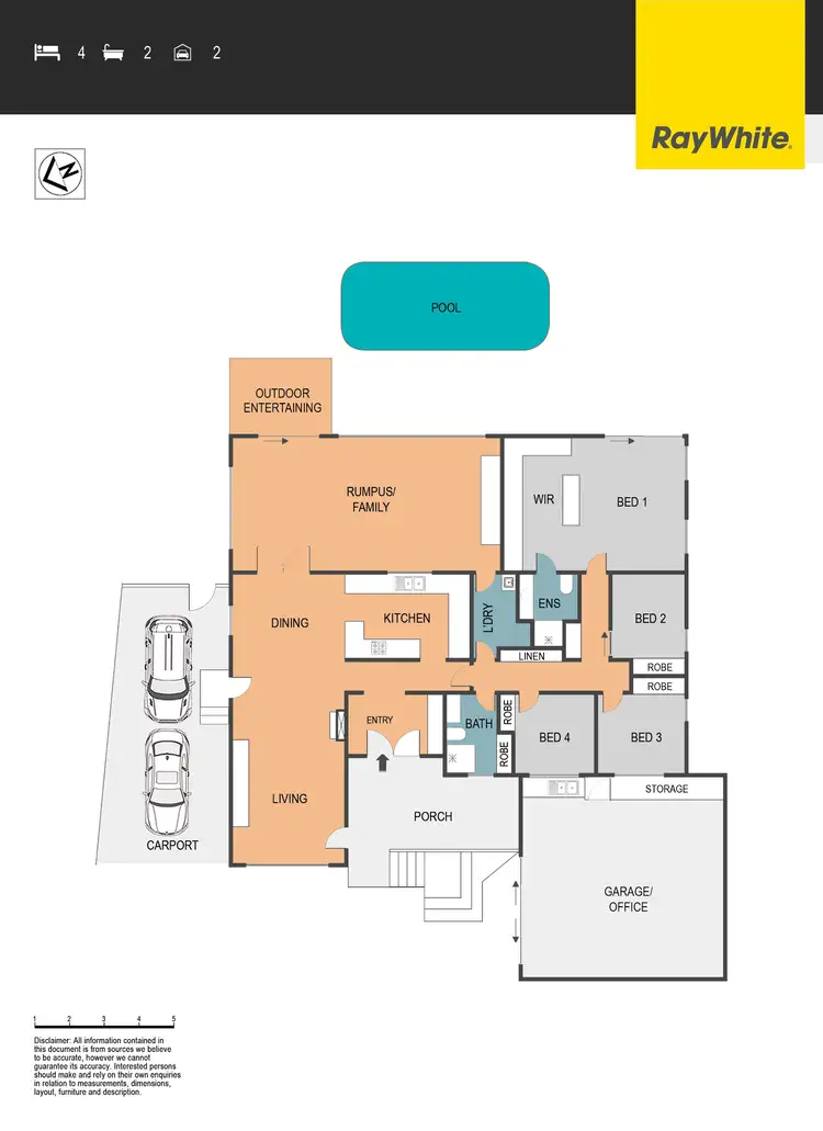 Floorplan of Homely house listing, 4 Schwarz Place, Flynn ACT 2615