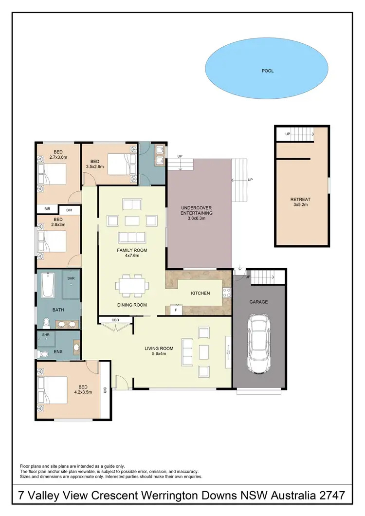 Floorplan of Homely house listing, 7 Valleyview Crescent, Werrington Downs NSW 2747