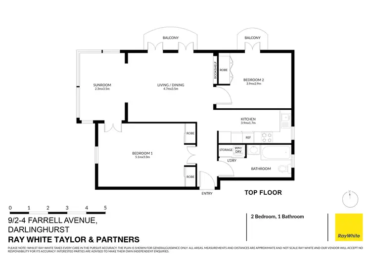 Floorplan of Homely apartment listing, 9/2-4 Farrell Avenue, Darlinghurst NSW 2010