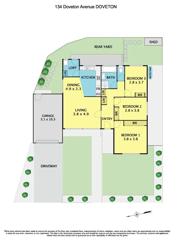 Floorplan of Homely house listing, 134 Doveton Avenue, Doveton VIC 3177