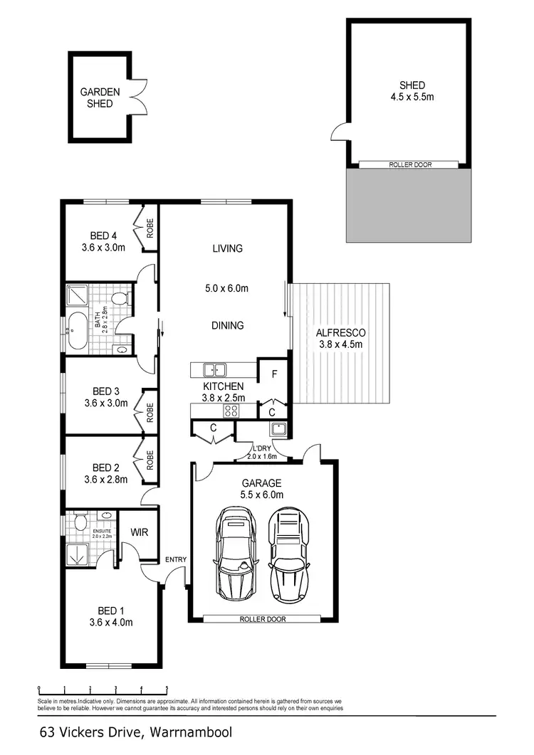 Floorplan of Homely house listing, 63 Vickers Drive, Warrnambool VIC 3280