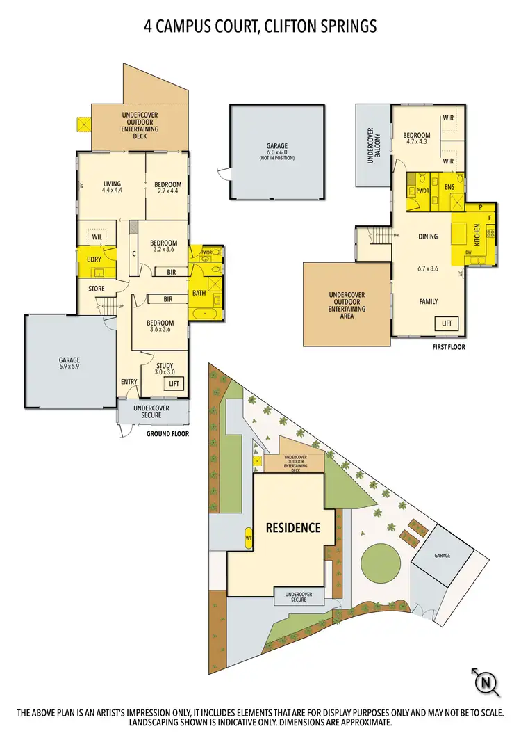 Floorplan of Homely house listing, 4 Campus Court, Clifton Springs VIC 3222