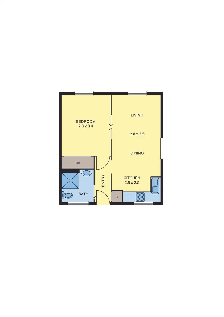 Floorplan of Homely unit listing, 13/39-41 Murray Street, Brunswick West VIC 3055