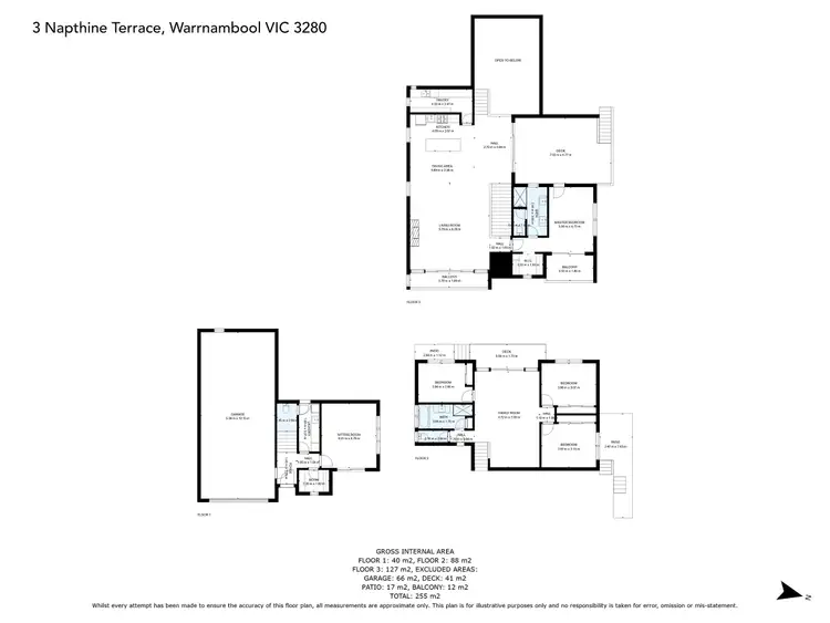 Floorplan of Homely house listing, 3 Napthine Terrace, Warrnambool VIC 3280
