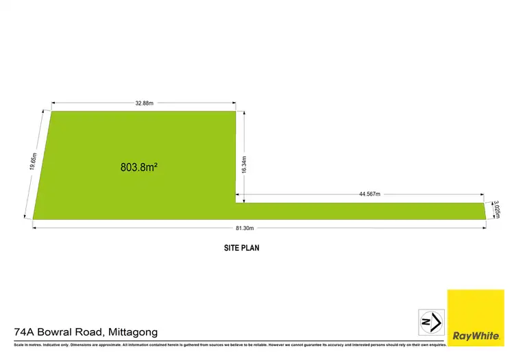 Floorplan of Homely land listing, 74A Bowral Road, Mittagong NSW 2575