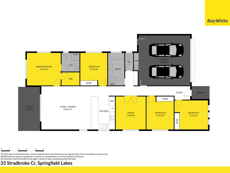 Floorplan of Homely house listing, 33 Stradbroke Crescent, Springfield Lakes QLD 4300
