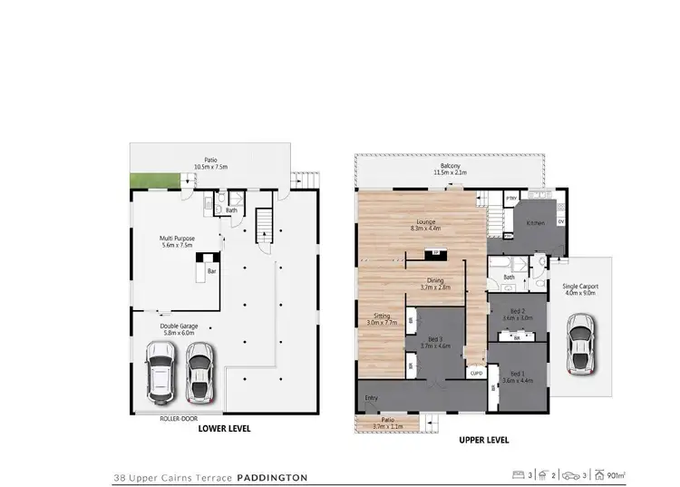 Floorplan of Homely house listing, 36-38 Upper Cairns Terrace, Paddington QLD 4064