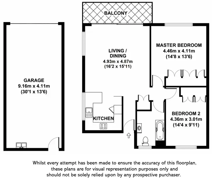 Floorplan of Homely apartment listing, 2/69 Lang Parade, Auchenflower QLD 4066