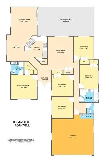 Floorplan of Homely house listing, 3 Dysart Street, Rothwell QLD 4022