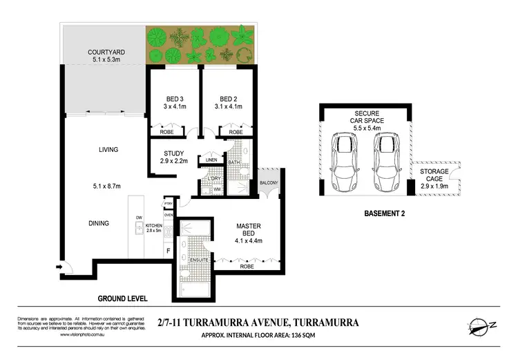 Floorplan of Homely apartment listing, 2/7-11 Turramurra Avenue, Turramurra NSW 2074