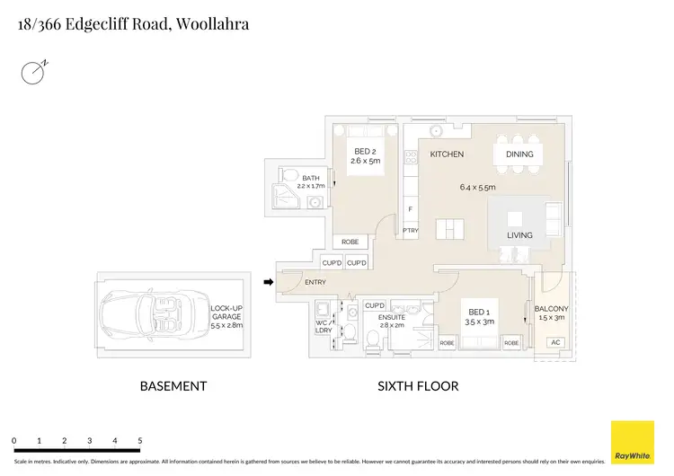 Floorplan of Homely apartment listing, 18/366 Edgecliff Road, Woollahra NSW 2025