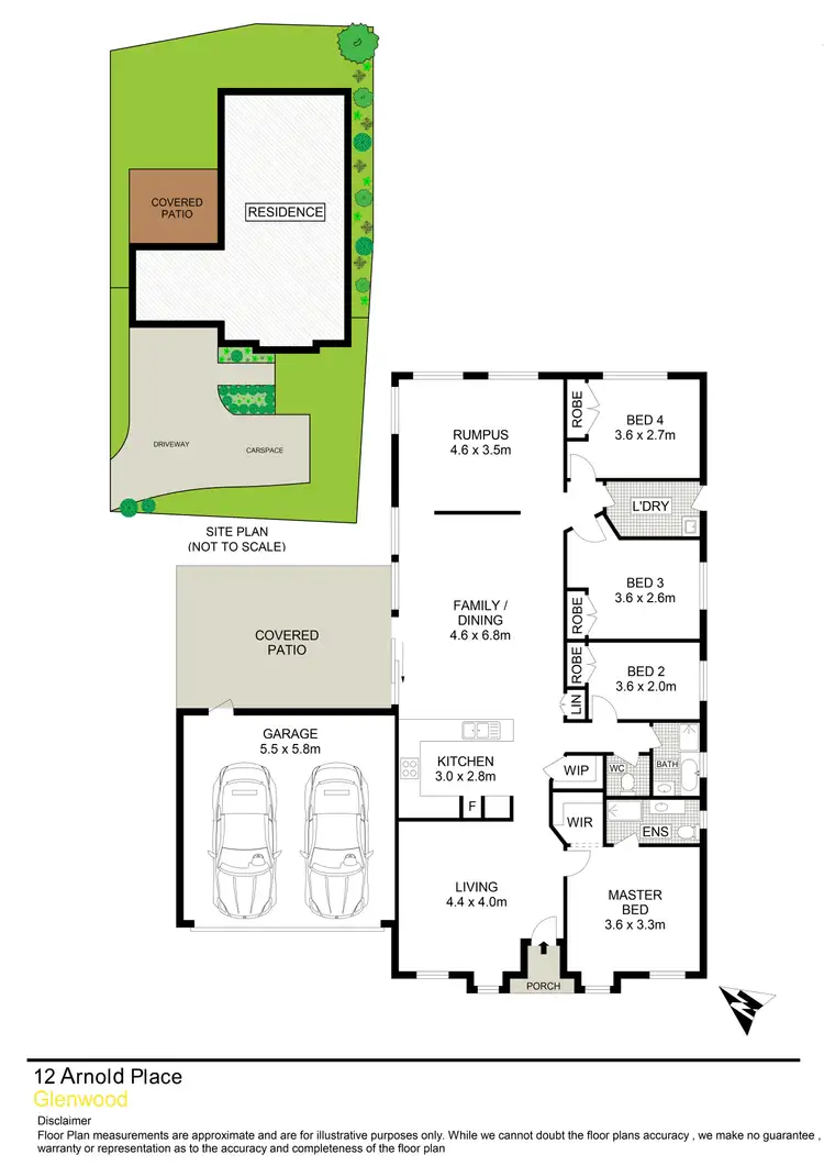 Floorplan of Homely house listing, 12 Arnold Place, Glenwood NSW 2768