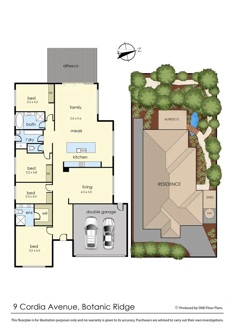 Floorplan of Homely house listing, 9 Cordia Avenue, Botanic Ridge VIC 3977