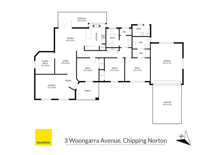 Floorplan of Homely house listing, 3 Woongarra Avenue, Chipping Norton NSW 2170
