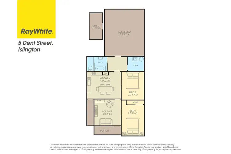 Floorplan of Homely house listing, 5 Dent Street, Islington NSW 2296