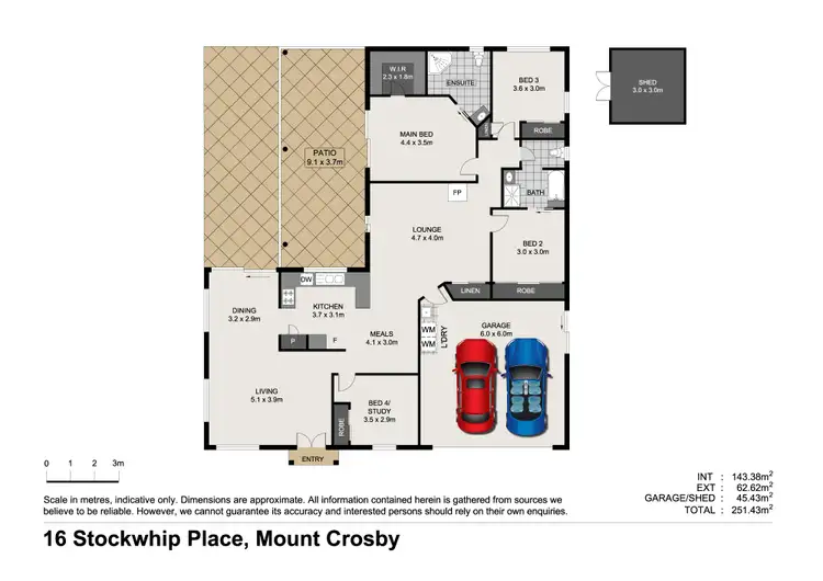 Floorplan of Homely rural property listing, 16 Stockwhip Place, Mount Crosby QLD 4306
