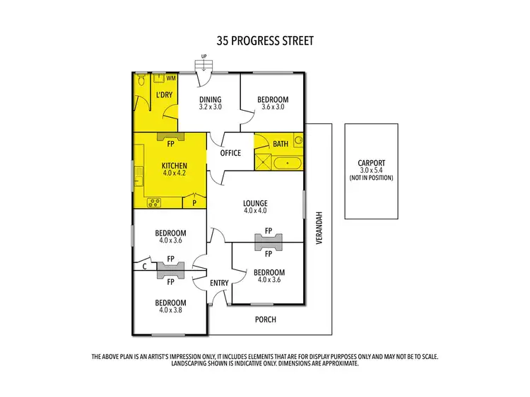Floorplan of Homely house listing, 35 Progress Street, Seymour VIC 3660