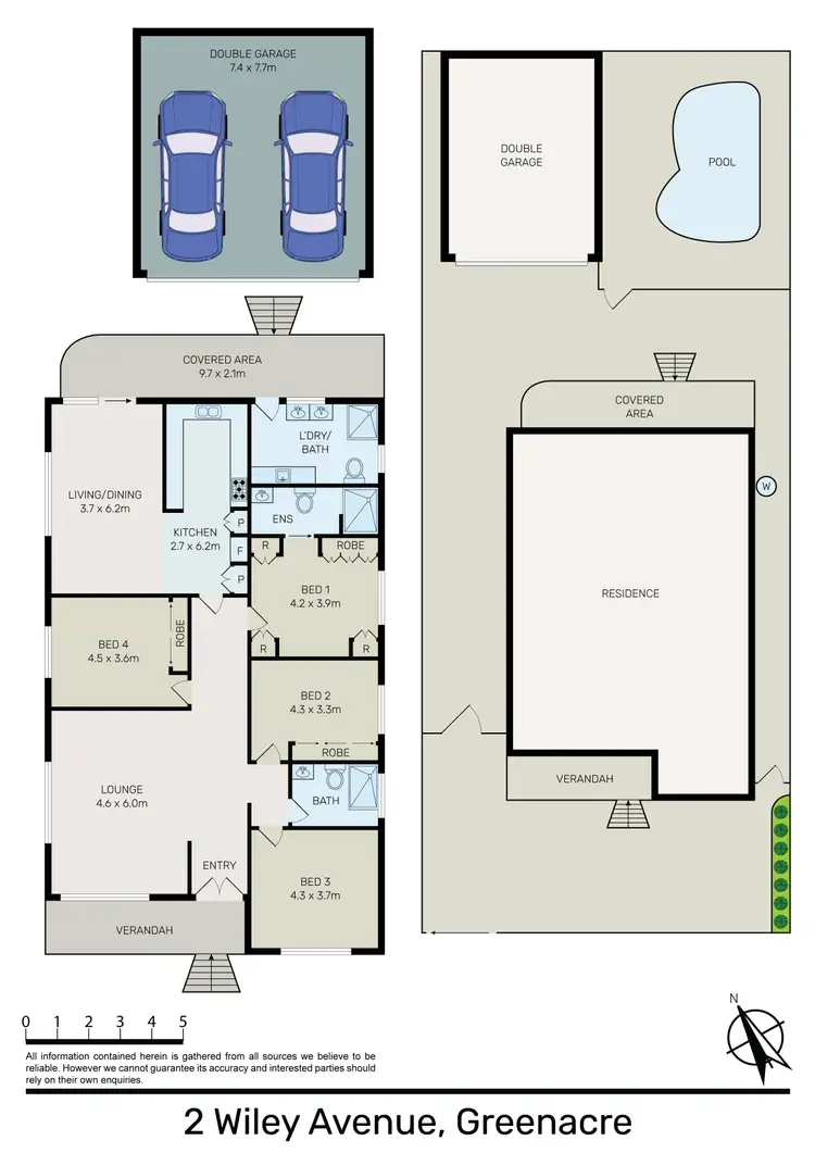Floorplan of Homely house listing, 2 Wiley Avenue, Greenacre NSW 2190