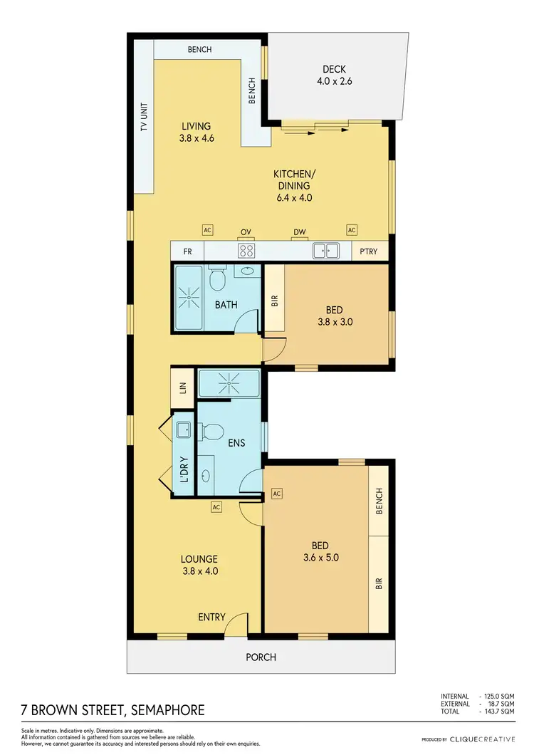 Floorplan of Homely house listing, 7 Brown Street, Semaphore SA 5019