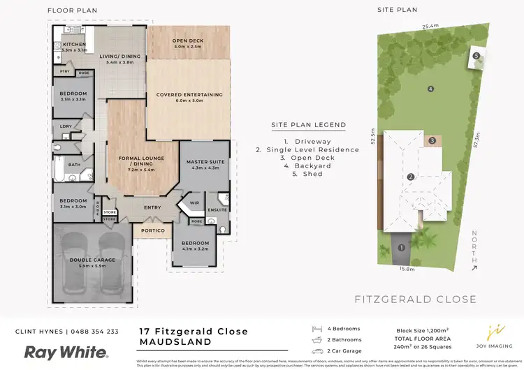 Floorplan of Homely house listing, 17 Fitzgerald Close, Maudsland QLD 4210
