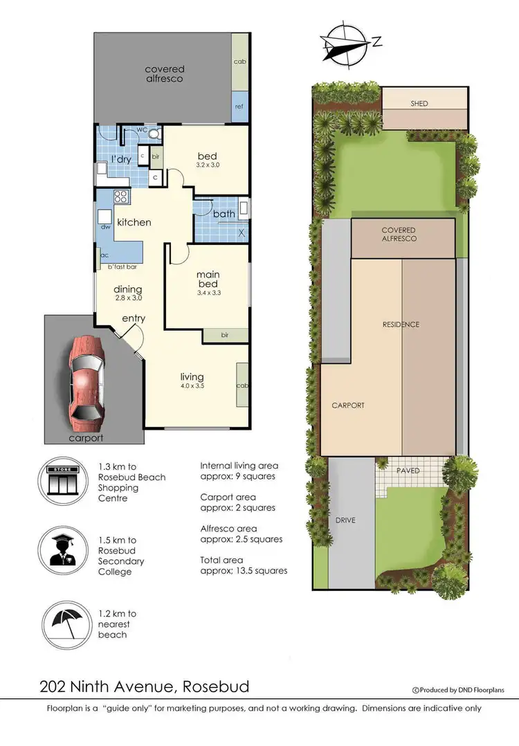 Floorplan of Homely house listing, 202 Ninth Avenue South, Rosebud VIC 3939
