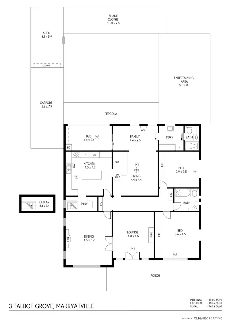 Floorplan of Homely house listing, 3 Talbot Grove, Marryatville SA 5068